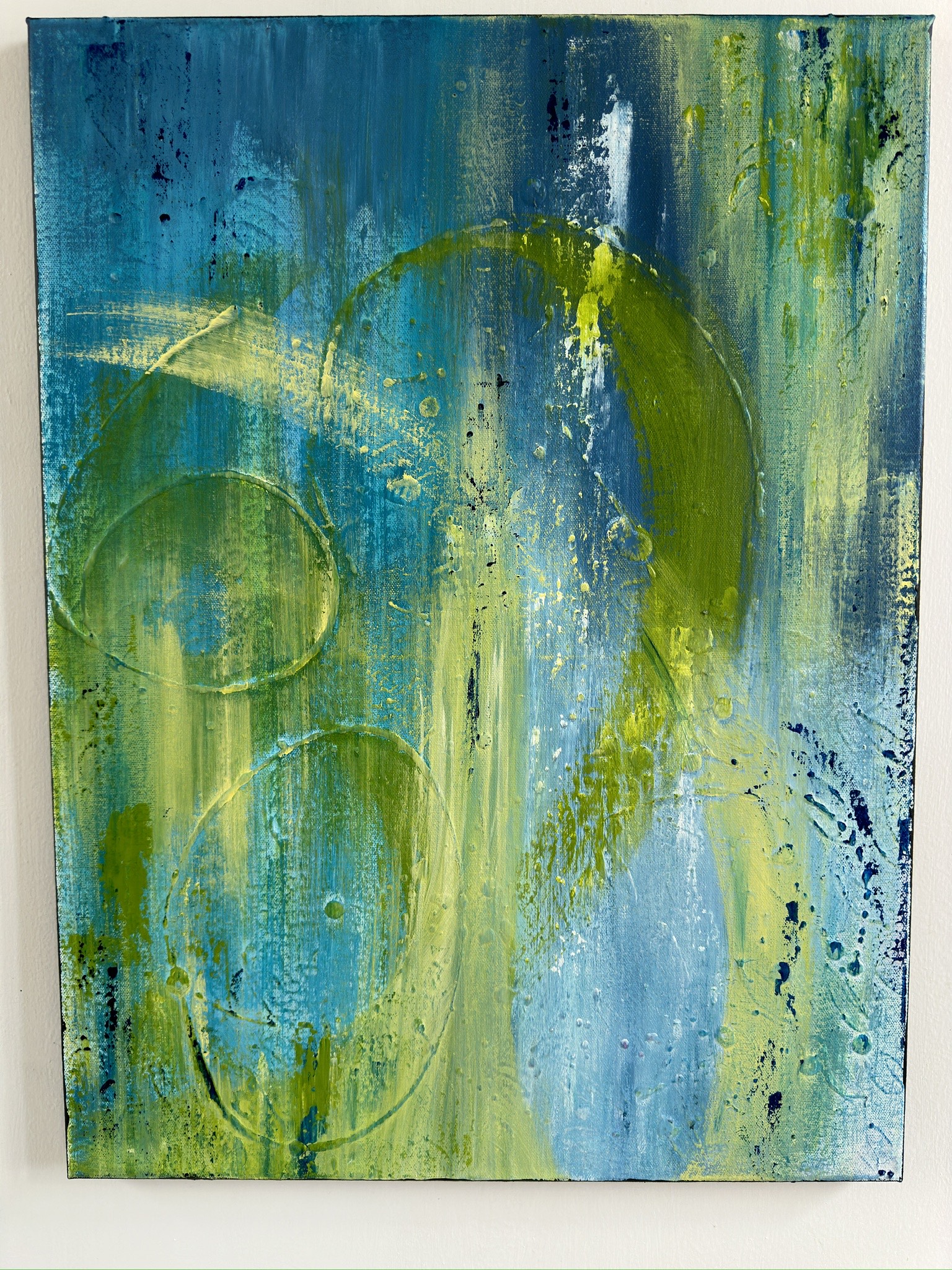 Hidden Messages, 18 x 24 acrylic on canvas